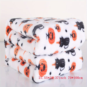 Planet Gates Polychrome / 69.98*100.0cm 1pc Cat Pumpkin Print Blanket, Soft Warm Throw Blanket Nap Blanket For Couch Sofa Office Bed Camping Travelling, Gift For Halloween Decor