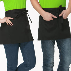 Planet Gates Polyester 1Pc Waist Apron With 3 Pockets, Polyester Apron, Adjustable Strap And Large Pockets Apron, Kitchen Cooking Baking Bib Apron, Chef Apron, 16.76cm/16.76cm