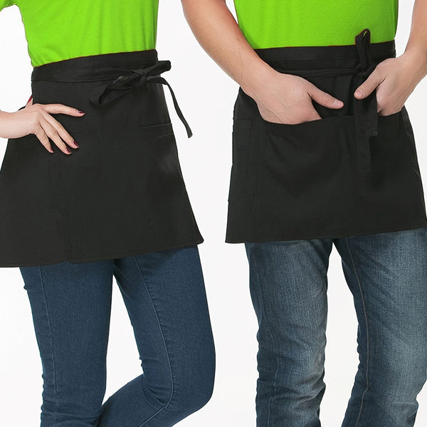 Planet Gates Polyester 1Pc Waist Apron With 3 Pockets, Polyester Apron, Adjustable Strap And Large Pockets Apron, Kitchen Cooking Baking Bib Apron, Chef Apron, 16.76cm/16.76cm