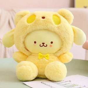 Planet Gates Pom Pom Purin 25cm Sanrio Plush Toy Hello Kitty Cinnamonroll Pochacco Kuromi Plushie Toys Stuffed Cute Cartoon Doll Birthday Christmas Gift