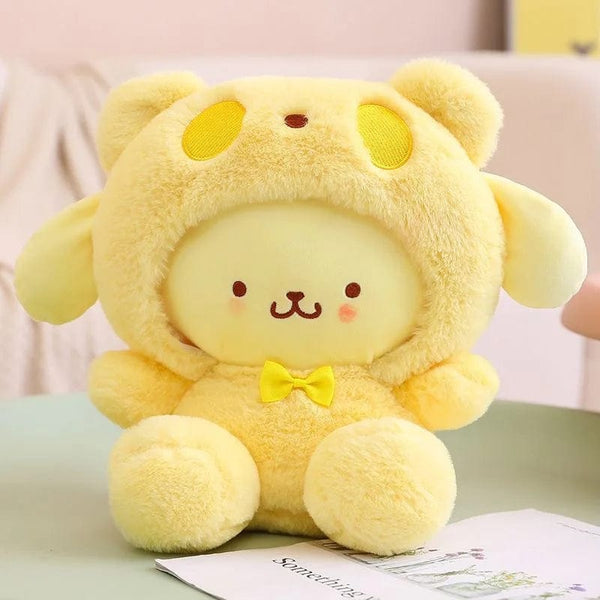 Planet Gates Pom Pom Purin 25cm Sanrio Plush Toy Hello Kitty Cinnamonroll Pochacco Kuromi Plushie Toys Stuffed Cute Cartoon Doll Birthday Christmas Gift