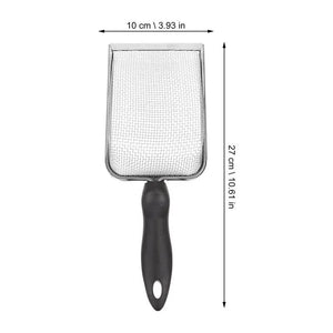 Planet Gates Poop Shovel Reptile Terrarium Litter Scoop Sand Stainless Steel Reptiles Box Sand Shovel Tortoise Residue Excrement Shovels