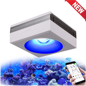 Planet Gates PopBloom RL90 WiFi Led Aquarium Light Reef Light Aquarium Tank Saltwater Coral Reef Growing Seawater Marine Aquarium Tank Lamp