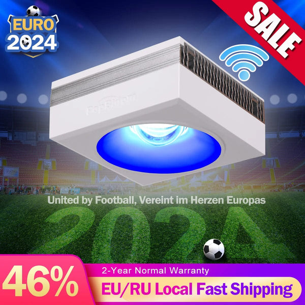 Planet Gates PopBloom RL90 WiFi Led Aquarium Light Reef Light Aquarium Tank Saltwater Coral Reef Growing Seawater Marine Aquarium Tank Lamp