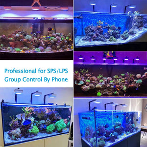 Planet Gates PopBloom RL90 WiFi Led Aquarium Light Reef Light Aquarium Tank Saltwater Coral Reef Growing Seawater Marine Aquarium Tank Lamp