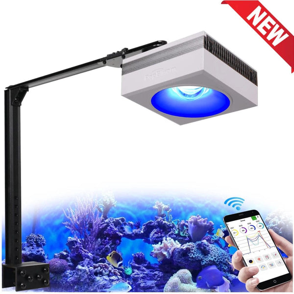 Planet Gates PopBloom RL90 WiFi Led Aquarium Light Reef Light Aquarium Tank Saltwater Coral Reef Growing Seawater Marine Aquarium Tank Lamp
