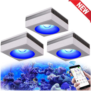 Planet Gates PopBloom RL90 WiFi Led Aquarium Light Reef Light Aquarium Tank Saltwater Coral Reef Growing Seawater Marine Aquarium Tank Lamp