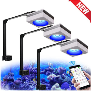 Planet Gates PopBloom RL90 WiFi Led Aquarium Light Reef Light Aquarium Tank Saltwater Coral Reef Growing Seawater Marine Aquarium Tank Lamp