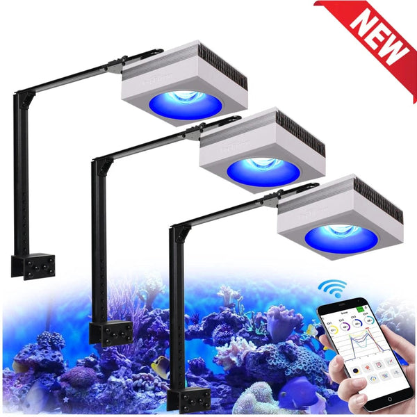 Planet Gates PopBloom RL90 WiFi Led Aquarium Light Reef Light Aquarium Tank Saltwater Coral Reef Growing Seawater Marine Aquarium Tank Lamp