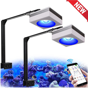 Planet Gates PopBloom RL90 WiFi Led Aquarium Light Reef Light Aquarium Tank Saltwater Coral Reef Growing Seawater Marine Aquarium Tank Lamp