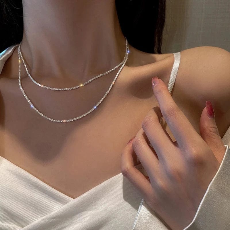 Planet Gates Popular Sparkling Necklace For Women Clavicle Chain Choker Fashion Jewelry Wedding Party Birthday Gift