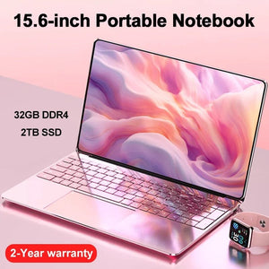 Planet Gates Portable 15.6" Laptop 32GB Ram DDR4 2TB SSD Windows 11 Notebook Pc Gamer Intel N5095 Office Computer with Backlit Fingerprint