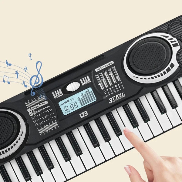 Planet Gates Portable 37 Keys Digital Keyboard LED Display Digital Electronic Piano Children Musical Instrument Kids Educational Toy