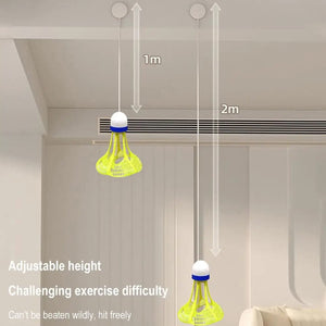 Planet Gates Portable Badminton Trainer Badminton Practice Robot Self-study Training Rebound Badminton Tool Professional Shuttlecock Supplies