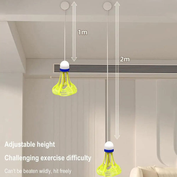 Planet Gates Portable Badminton Trainer Badminton Practice Robot Self-study Training Rebound Badminton Tool Professional Shuttlecock Supplies