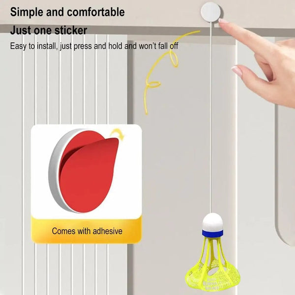 Planet Gates Portable Badminton Trainer Badminton Practice Robot Self-study Training Rebound Badminton Tool Professional Shuttlecock Supplies