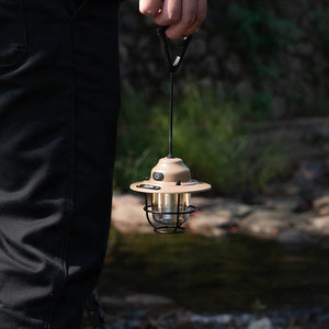 Planet Gates Portable Camping Lanterns Retro Hanging Tent Lamp Waterproof Dimmable Camping Light 1200mAh for Hiking Fishing Emergency Lantern