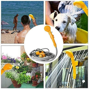 Planet Gates Portable Camping Shower Hiking Travel 12V Car Cigarette Lighter Outdoor Bath Shower of Plant Watering Car Cleaning Pet Bath Pump
