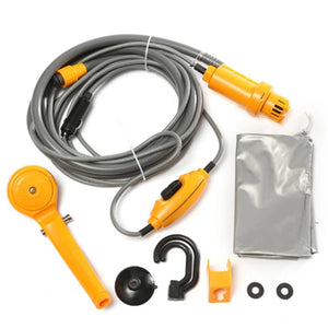 Planet Gates Portable Camping Shower Hiking Travel 12V Car Cigarette Lighter Outdoor Bath Shower of Plant Watering Car Cleaning Pet Bath Pump