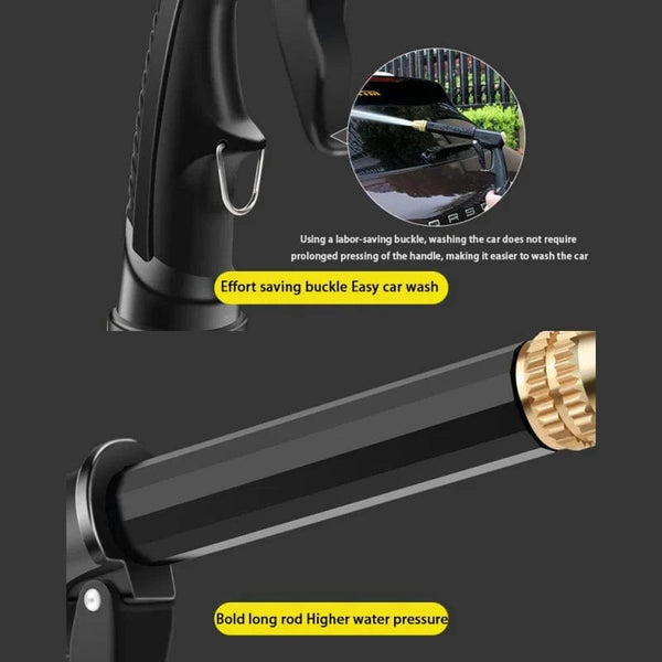 Planet Gates Portable Car Wash High Pressure Water Spray Gun Sprinkler Foam Water Gun for Auto Home Garden Cleaning Car Washer Accessories