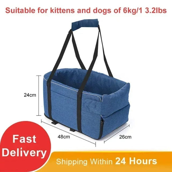 Planet Gates Portable Cat Dog Bed Travel Central Control Car Safety Pet Seat Transport Dog Carrier Protector For Small Dog Chihuahua Teddy