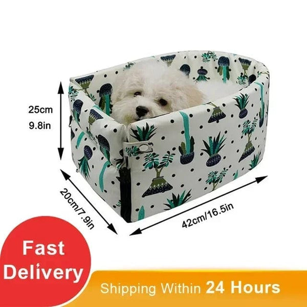 Planet Gates Portable Cat Dog Bed Travel Central Control Car Safety Pet Seat Transport Dog Carrier Protector For Small Dog Chihuahua Teddy