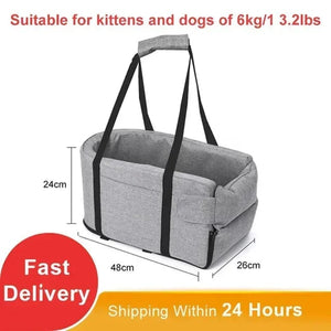 Planet Gates Portable Cat Dog Bed Travel Central Control Car Safety Pet Seat Transport Dog Carrier Protector For Small Dog Chihuahua Teddy