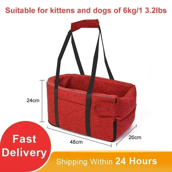 Planet Gates Portable Cat Dog Bed Travel Central Control Car Safety Pet Seat Transport Dog Carrier Protector For Small Dog Chihuahua Teddy