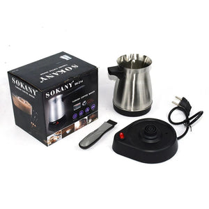 Planet Gates Portable Coffee Machine Electric Turkish Greek Coffee Maker Stainless Steel Machine Moka Pot Coffee Maker