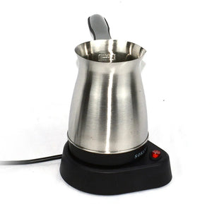 Planet Gates Portable Coffee Machine Electric Turkish Greek Coffee Maker Stainless Steel Machine Moka Pot Coffee Maker