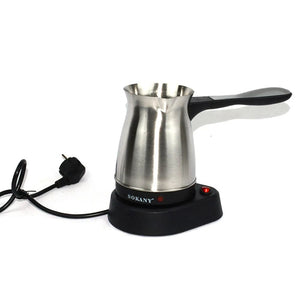Planet Gates Portable Coffee Machine Electric Turkish Greek Coffee Maker Stainless Steel Machine Moka Pot Coffee Maker