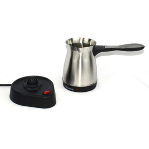 Planet Gates Portable Coffee Machine Electric Turkish Greek Coffee Maker Stainless Steel Machine Moka Pot Coffee Maker