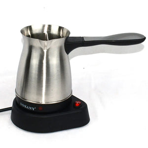 Planet Gates Portable Coffee Machine Electric Turkish Greek Coffee Maker Stainless Steel Machine Moka Pot Coffee Maker