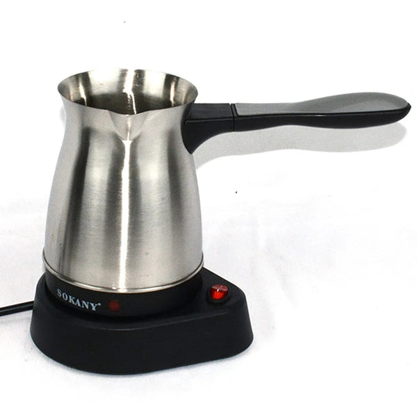 Planet Gates Portable Coffee Machine Electric Turkish Greek Coffee Maker Stainless Steel Machine Moka Pot Coffee Maker