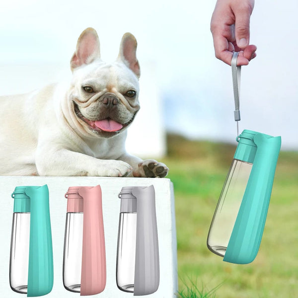 Planet Gates Portable Dog Water Bottle Dispenser For Small Large Dogs Foldable Puppy Outdoor Hiking Drinking Bowl French Bulldog Pet Supplies