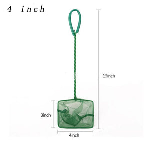 Planet Gates Portable Fish Net Long Handle Square Aquarium Accessories Fish Tank Landing Net Fishing Net Fish Floating Objects Cleaning Tool