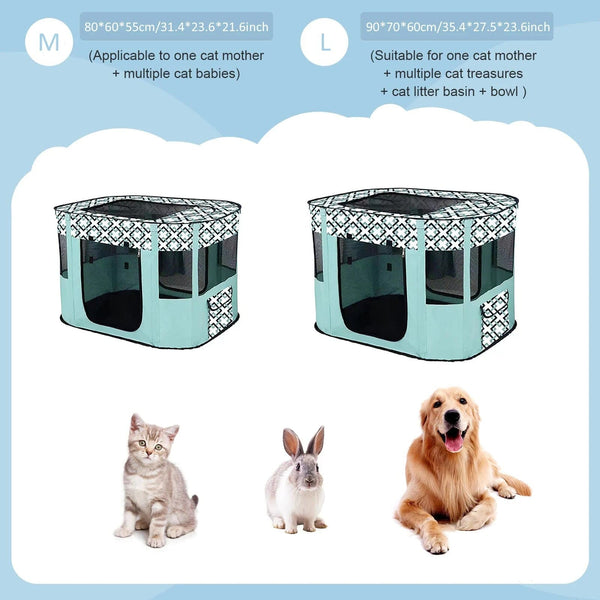 Planet Gates Portable Foldable Pet Playpen Cat Delivery Room For Pet Birthing Center Crates Kennel Outdoor Indoor Dog Playpen Travel Camping