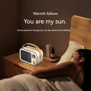 Planet Gates Portable Heater LED Screen Electric Heater 1200W PTC Ceramic Heater Fan Desktop Warm Blower Fan for Bedroom Household Home