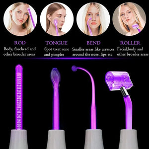 Planet Gates Portable High Frequency Facial Machine Wand Handheld Electric Face Skin Beauty Tools Acne Treatment Device
