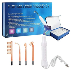 Planet Gates Portable High Frequency Facial Machine Wand Handheld Electric Face Skin Beauty Tools Acne Treatment Device