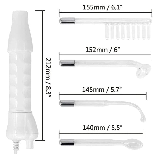 Planet Gates Portable High Frequency Facial Machine Wand Handheld Electric Face Skin Beauty Tools Acne Treatment Device