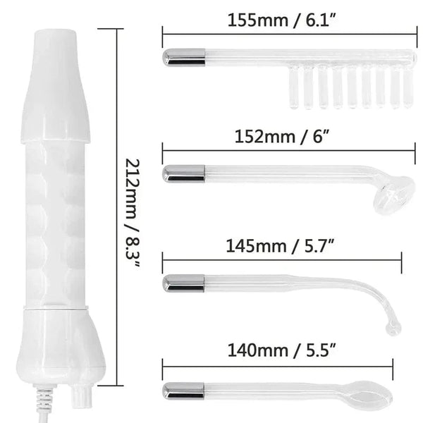 Planet Gates Portable High Frequency Facial Machine Wand Handheld Electric Face Skin Beauty Tools Acne Treatment Device