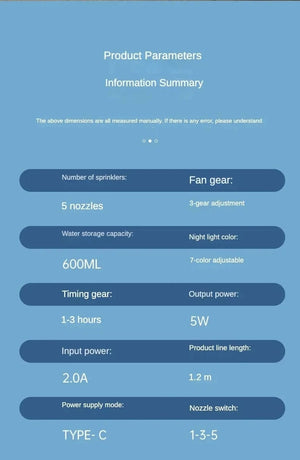 Planet Gates Portable Humidifier Fan AIr Conditioner Household Small Air Cooler Hydrocooling Portable Air Adjustment For Office 3 Speed Fan