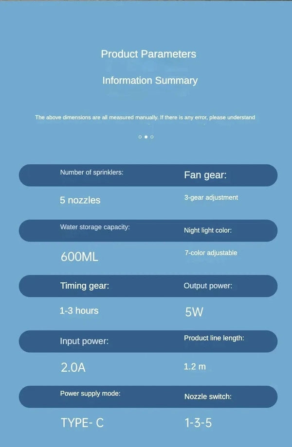 Planet Gates Portable Humidifier Fan AIr Conditioner Household Small Air Cooler Hydrocooling Portable Air Adjustment For Office 3 Speed Fan