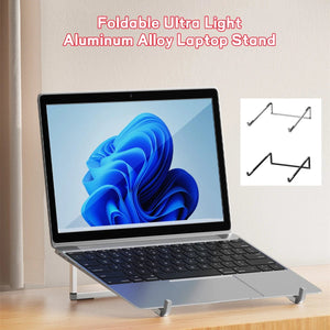 Planet Gates Portable Laptop Stand Aluminum Alloy Support Computer Bracket Ultra light Foldable Non-slip Notebook Holder for Macbook Air Pro