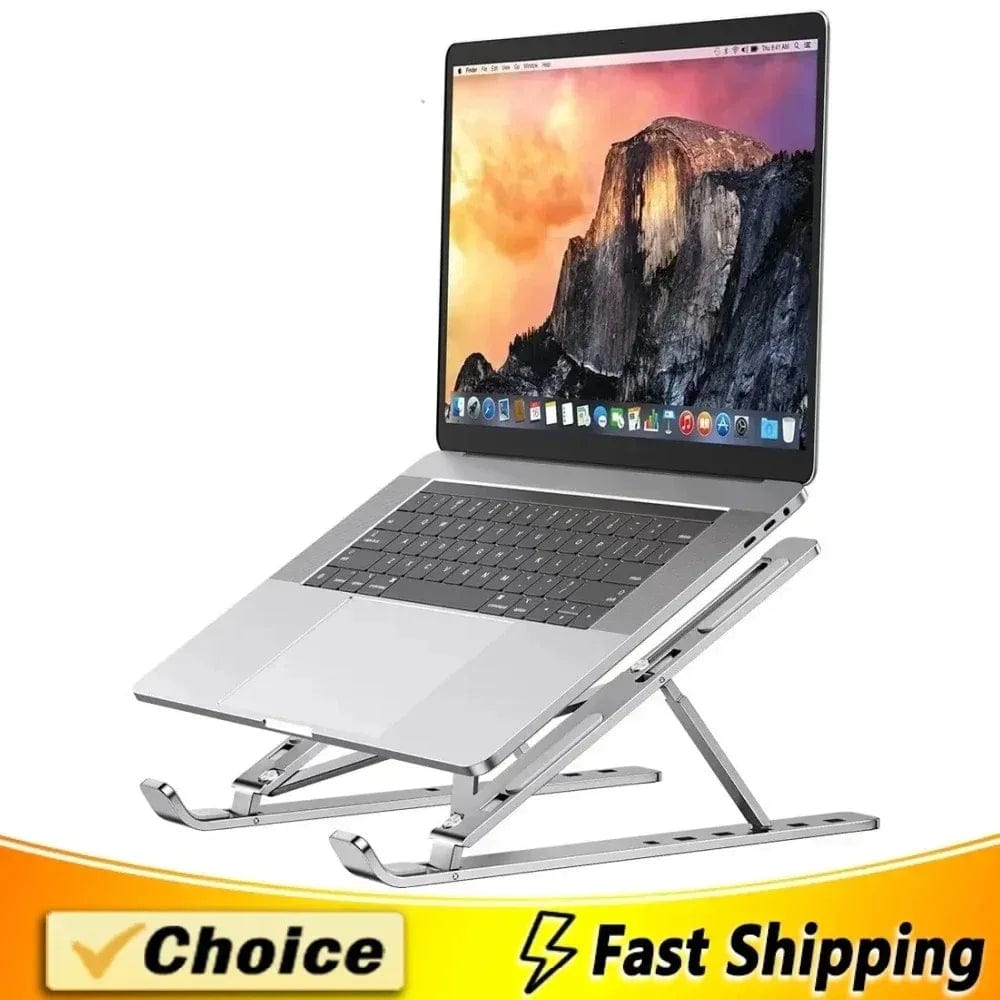 Planet Gates Portable Laptop Stand Aluminum Notebook Support Computer Bracket Macbook Air Pro Holder Accessories Foldable Lap Top Base For Pc