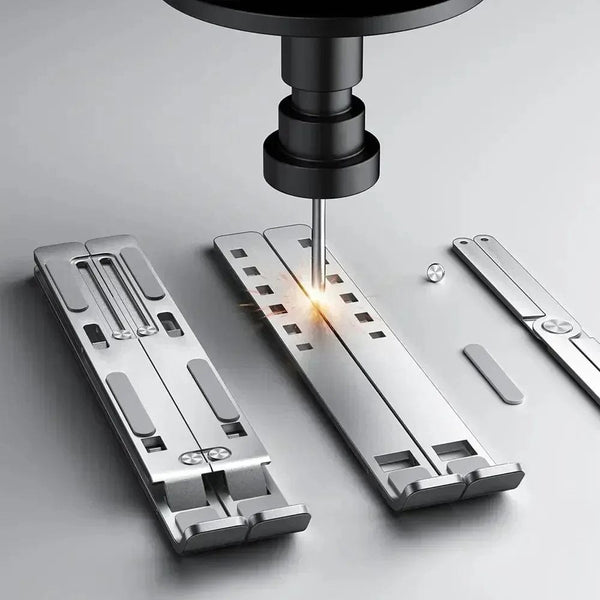 Planet Gates Portable Laptop Stand Aluminum Notebook Support Computer Bracket Macbook Air Pro Holder Accessories Foldable Lap Top Base For Pc