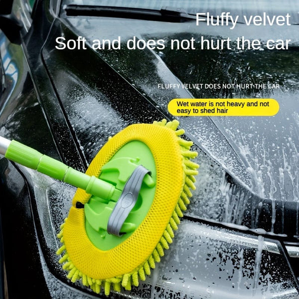 Planet Gates Portable Marine Telescopic Mop For Easy Cleaning Of Kitchen, Bathroom, Window, Car, And Boat - Washable And Efficient