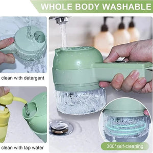 Planet Gates Portable Multifuction Electric Vegetable Chopper  Rechargeable Handheld Cordless Food Processor for Meat Garlic Pepper Onion