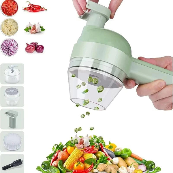 Planet Gates Portable Multifuction Electric Vegetable Chopper  Rechargeable Handheld Cordless Food Processor for Meat Garlic Pepper Onion